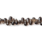 Smoky Quartz Plain Top Drilled Teardrops - The Bead Traders