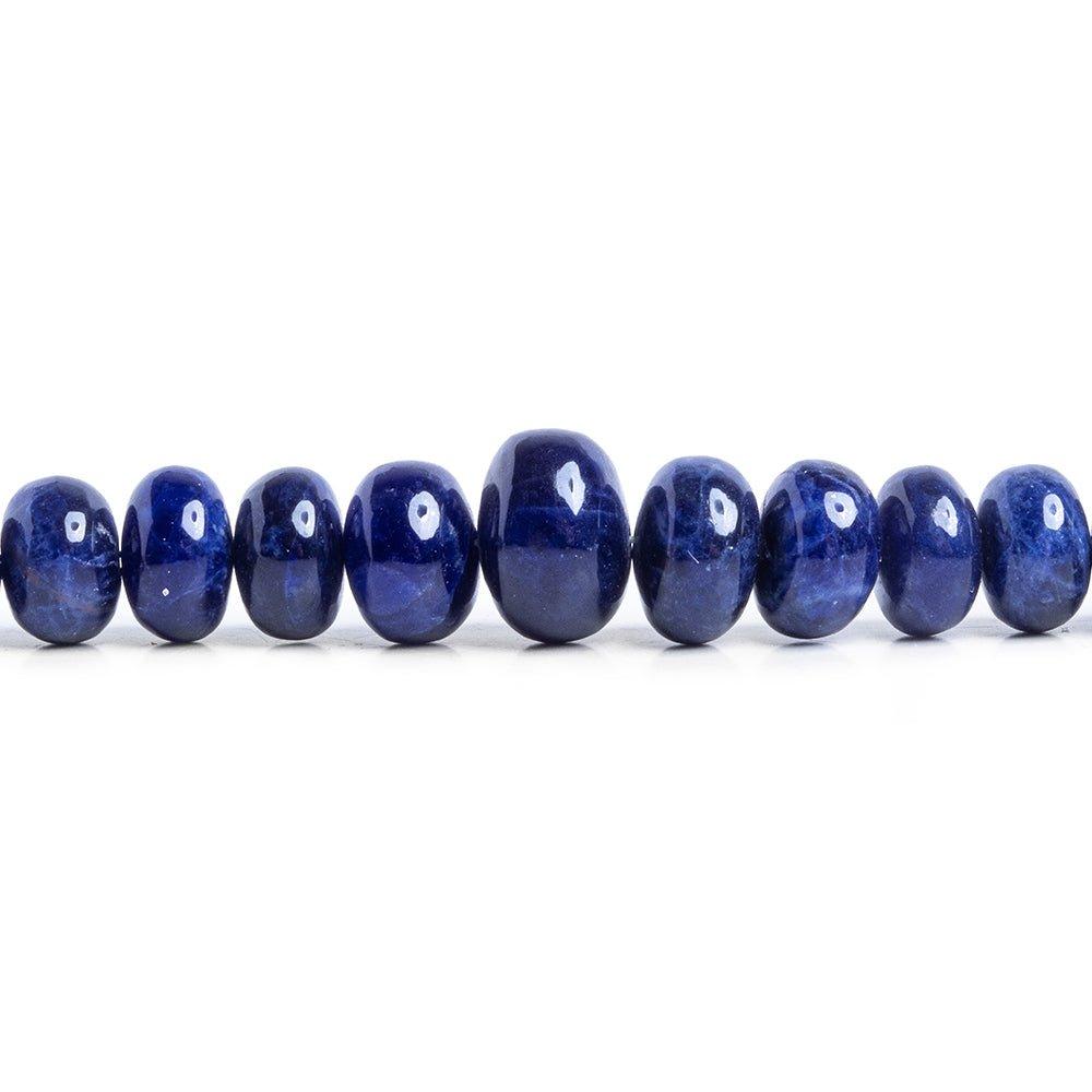 Sodalite Plain Rondelle Beads 18 inch 140 pieces - The Bead Traders