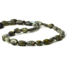 Soft Matte Labradorite straight drilled plain nuggets 13 inch 33 beads - The Bead Traders