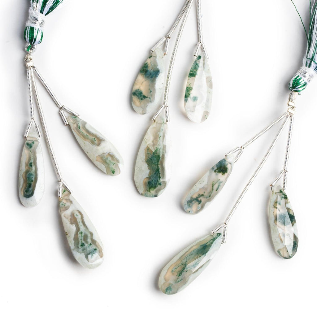 Solar Quartz Faceted Pear Pendants 3 Beads - The Bead Traders