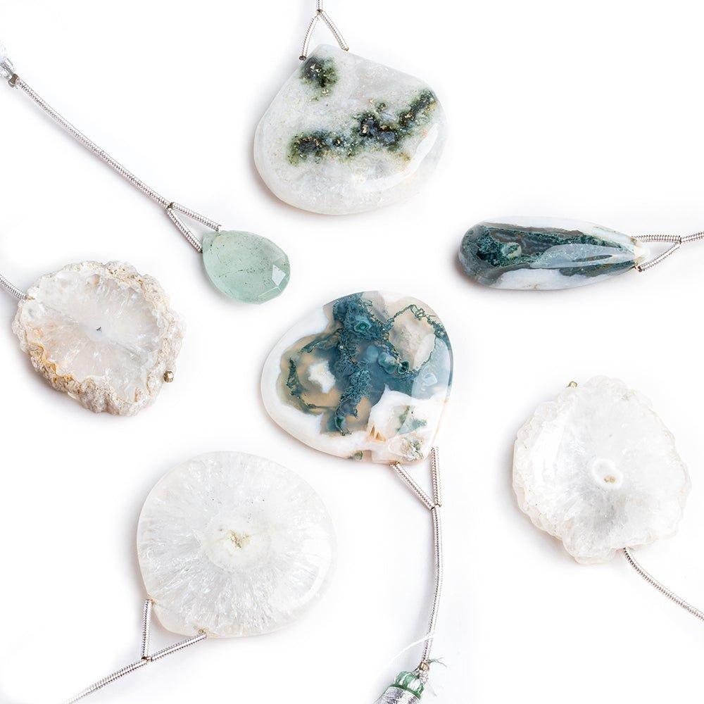 Solar Quartz Focal Beads - Lot of 7 - The Bead Traders