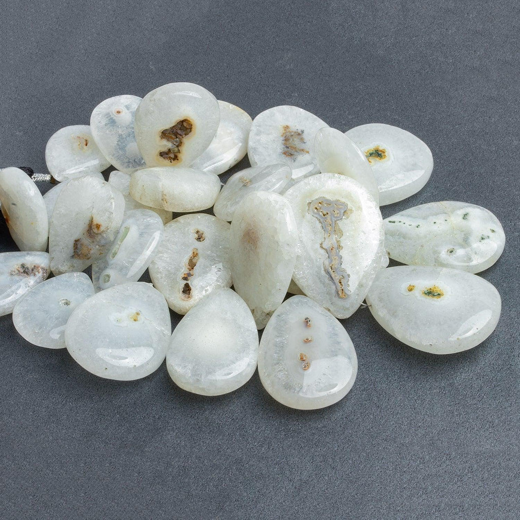 Solar Quartz Plain Pear Beads 9 inch 25 pieces - The Bead Traders