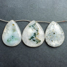 Solar Quartz Plain Pears 9 inch 8 beads - The Bead Traders