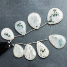 Solar Quartz Plain Pears 9 inch 8 beads - The Bead Traders