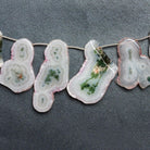 Solar Quartz Slices 8.5 inch 10 beads - The Bead Traders