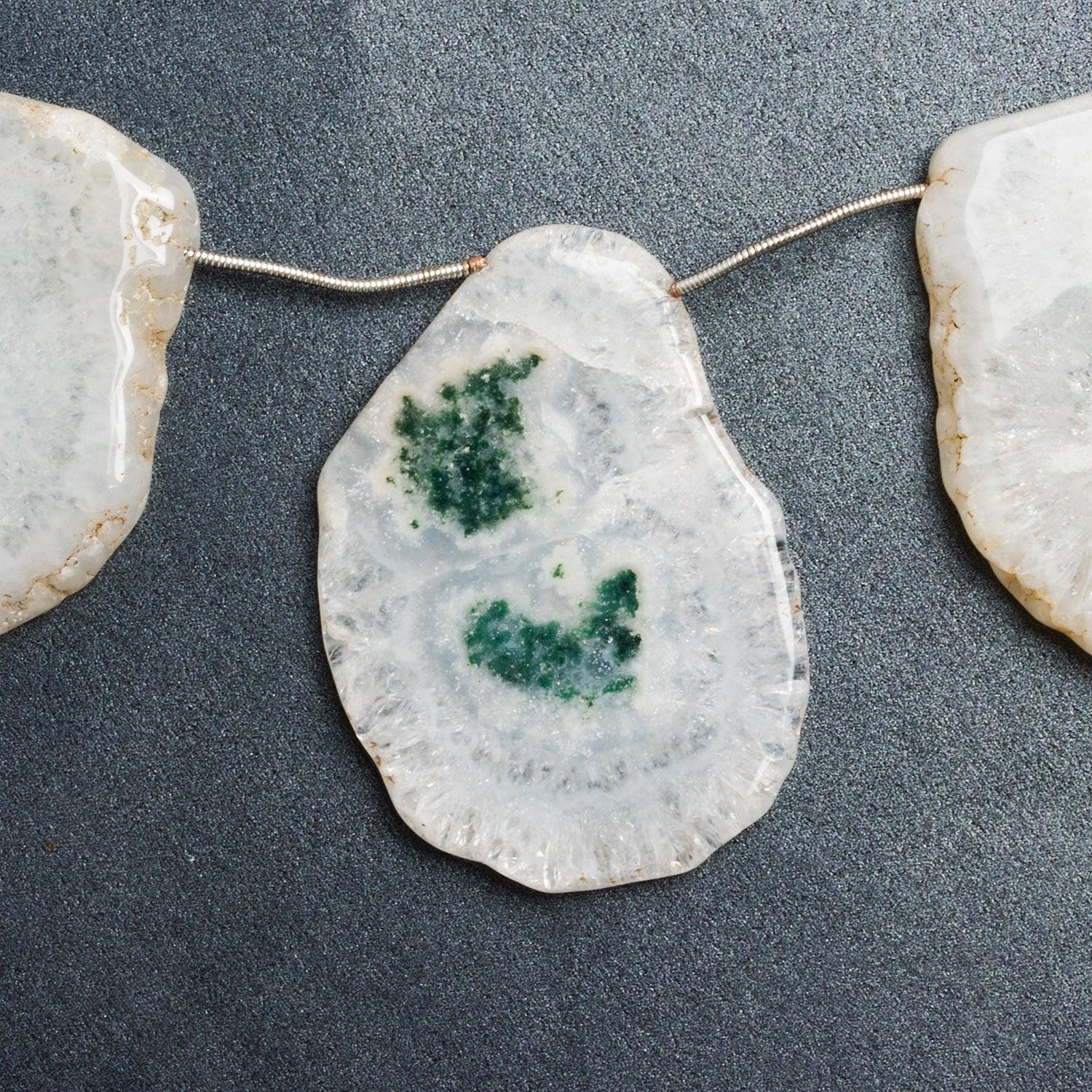 Solar Quartz Slices 9.5 inch 6 beads - The Bead Traders