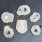 Solar Quartz Slices 9.5 inch 6 beads - The Bead Traders