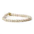 Sterling Silver Plated Brass Beads 5mm Rounds Stardust Stripes - The Bead Traders