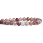Strawberry Quartz Faceted Round Beads 8 inches 22 pieces - The Bead Traders