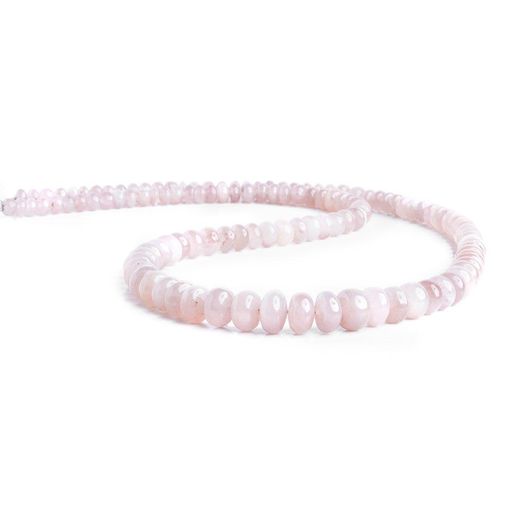 Strawberry Quartz Plain Rondelle Beads 18 inch 135 pieces - The Bead Traders