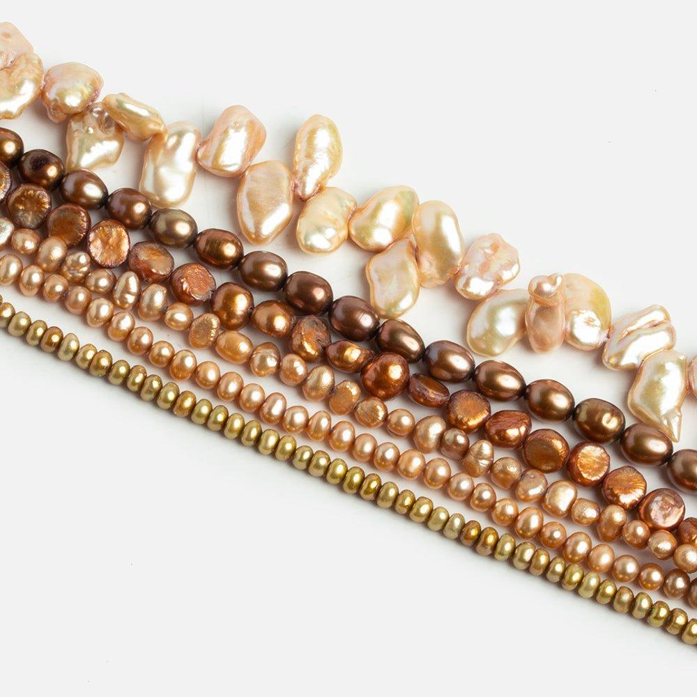 Summer Latte Pearls - Lot of 6 - The Bead Traders