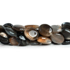 Sunstone and Moonstone plain ovals 16 inch 26 beads - The Bead Traders