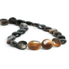 Sunstone and Moonstone plain ovals 16 inch 26 beads - The Bead Traders