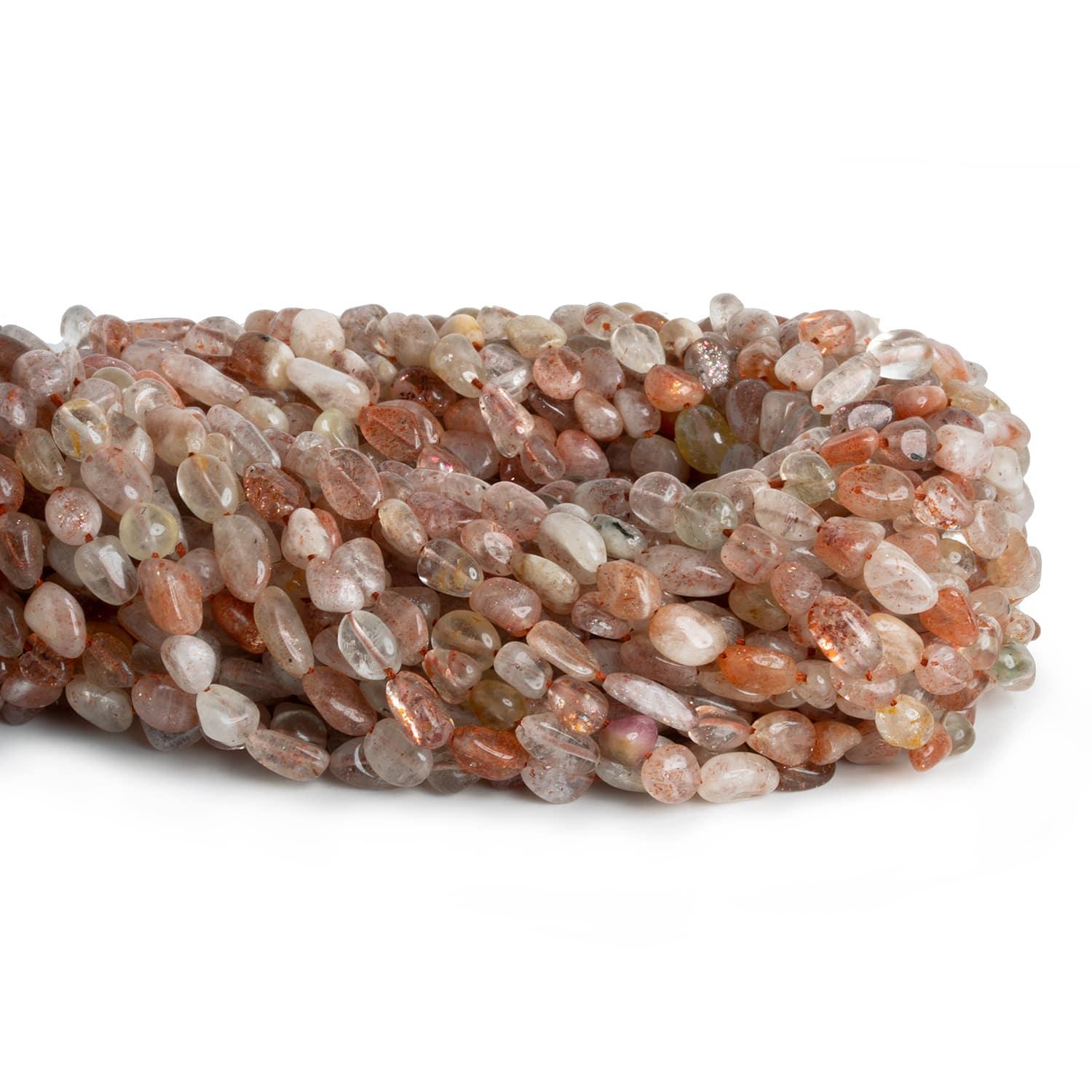 Sunstone Plain Nuggets 12 inch 45 beads - The Bead Traders
