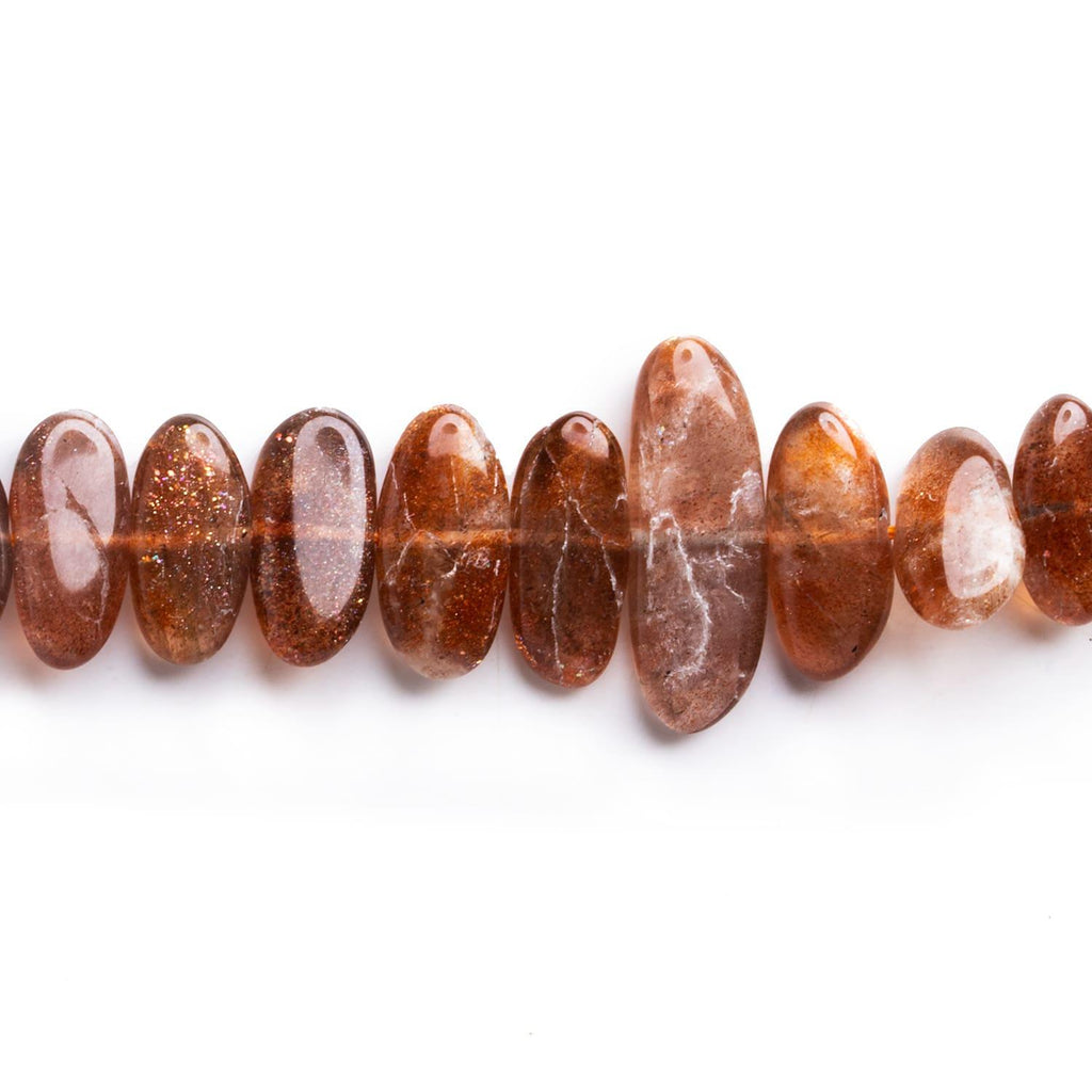 Sunstone Plain Nuggets 16 inch 50 beads - The Bead Traders