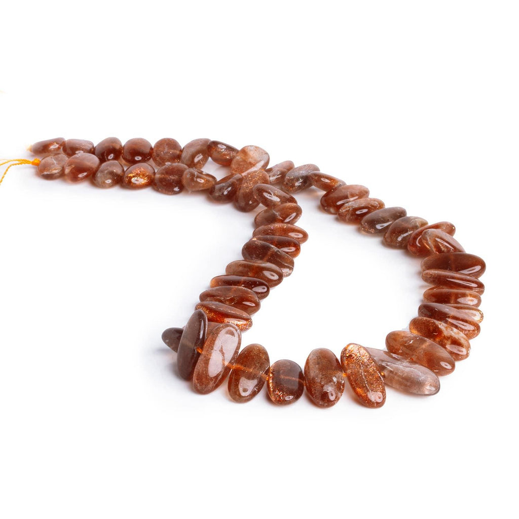 Sunstone Plain Nuggets 16 inch 50 beads - The Bead Traders