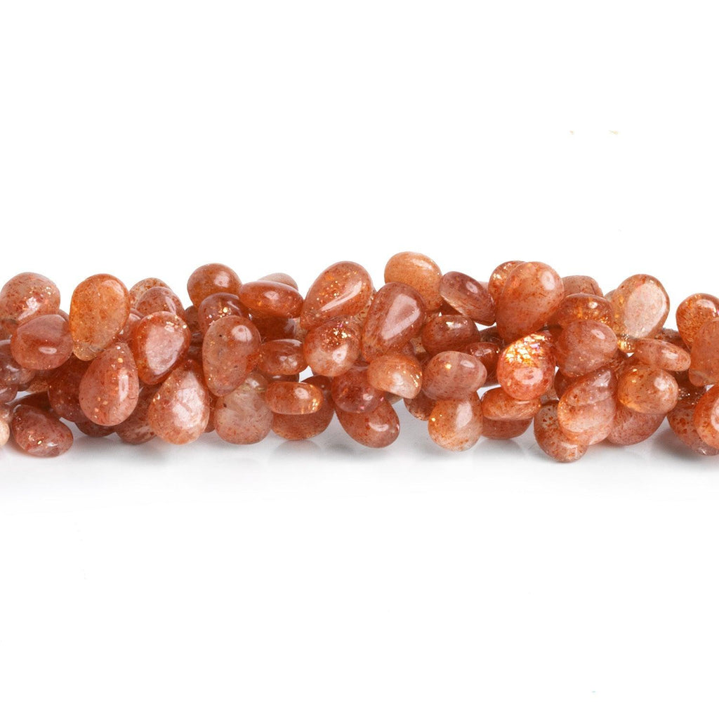 Sunstone Plain Pears 8 inch 50 beads - The Bead Traders