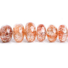 Sunstone Plain Rondelle Beads 18 inch 79 pieces - The Bead Traders