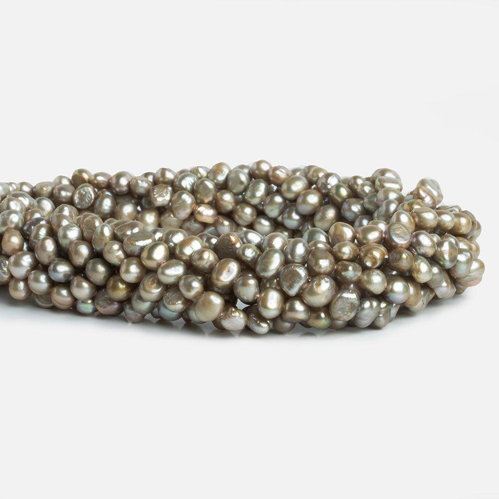 Tan Baroque Freshwater Pearls 16 inch 70 pieces - The Bead Traders