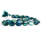 Tanzanian Kyanite Plain Oval Beads 16 inch 31 pieces - The Bead Traders