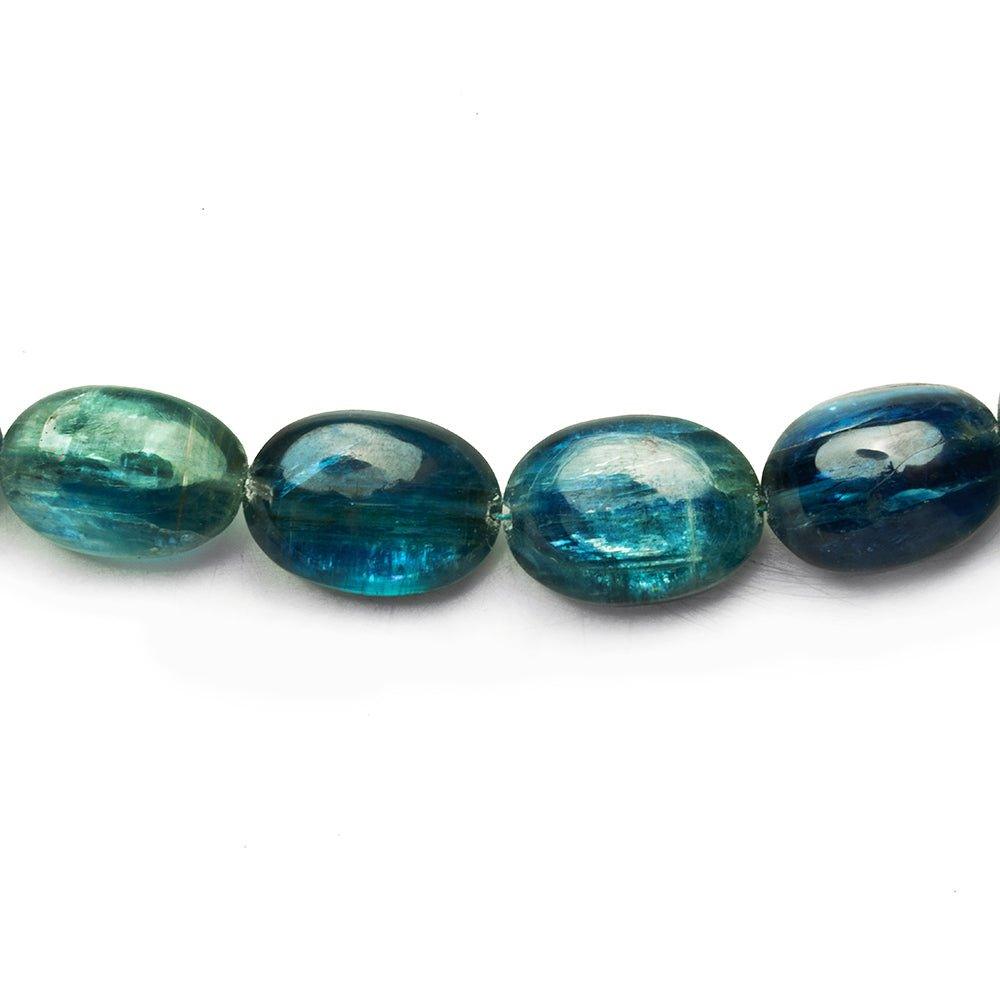 Tanzanian Kyanite Plain Oval Beads 16 inch 31 pieces - The Bead Traders