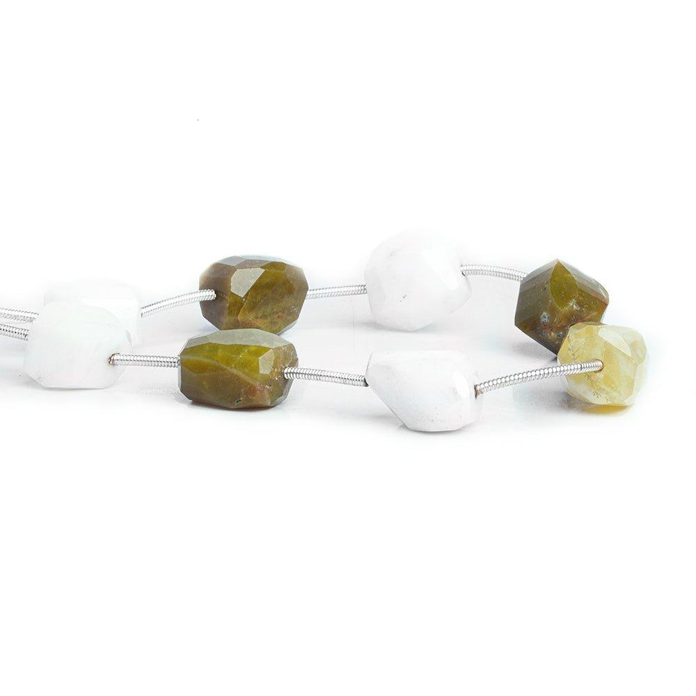 Tanzanian Opal Faceted Nugget Beads 6 inch 6 pieces - The Bead Traders