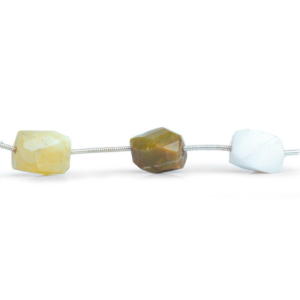 Tanzanian Opal Faceted Nugget Beads 6 inch 6 pieces - The Bead Traders