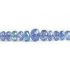 Tanzanite Faceted Rondelle Beads 16 inch 150 pieces - The Bead Traders