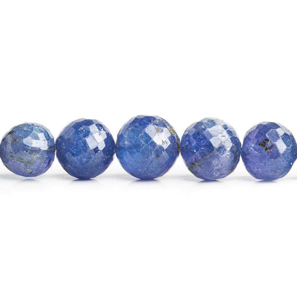 Tanzanite Faceted Round Beads 16 inch 55 pieces - The Bead Traders