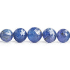 Tanzanite Faceted Round Beads 16 inch 55 pieces - The Bead Traders