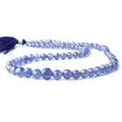 Tanzanite faceted rounds 15.5 inch 78 beads 4.5mm - 8mm - The Bead Traders