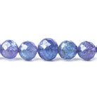 Tanzanite faceted rounds 15.5 inch 78 beads 4.5mm - 8mm - The Bead Traders