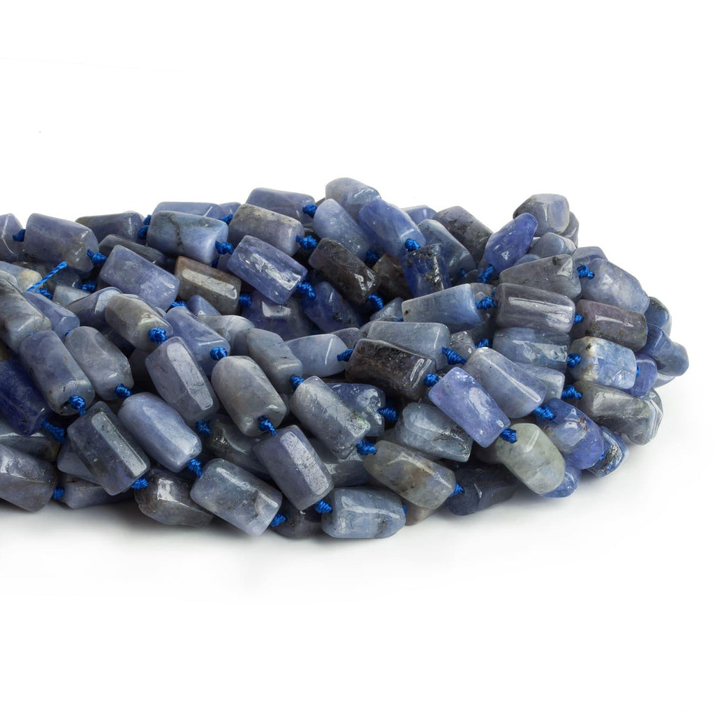 Tanzanite Faceted Tubes 17 inch 31 beads - The Bead Traders
