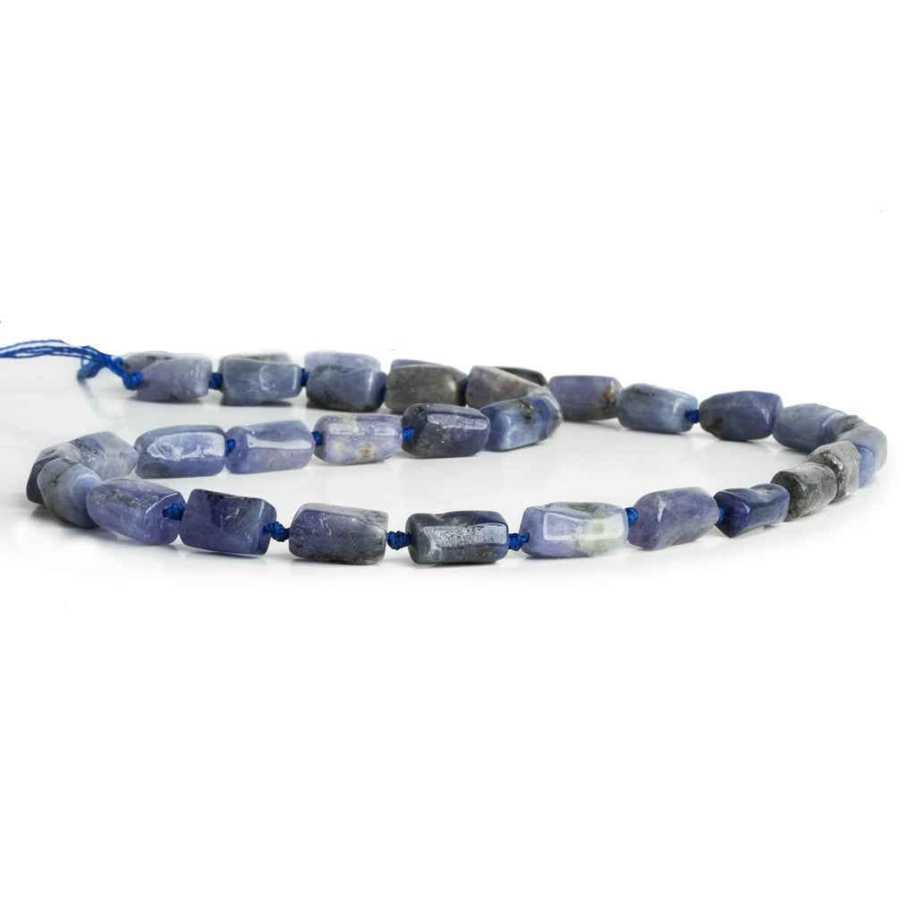 Tanzanite Faceted Tubes 17 inch 31 beads - The Bead Traders