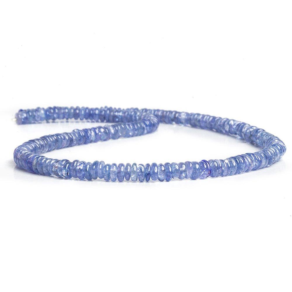 Tanzanite Plain Heishi Beads 14 inch 180 pieces - The Bead Traders