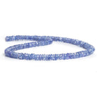 Tanzanite Plain Heishi Beads 14 inch 180 pieces - The Bead Traders