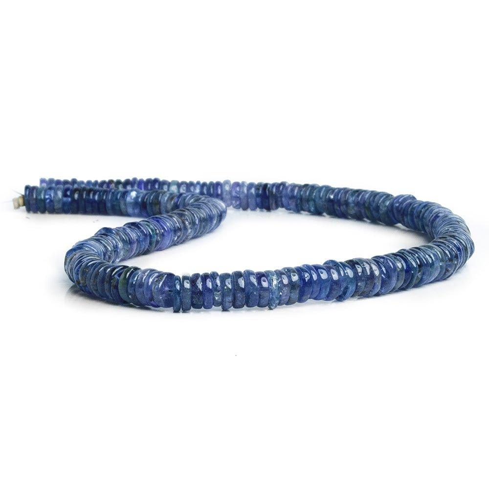 Tanzanite Plain Heishi Beads 14 inch 185 pieces - The Bead Traders