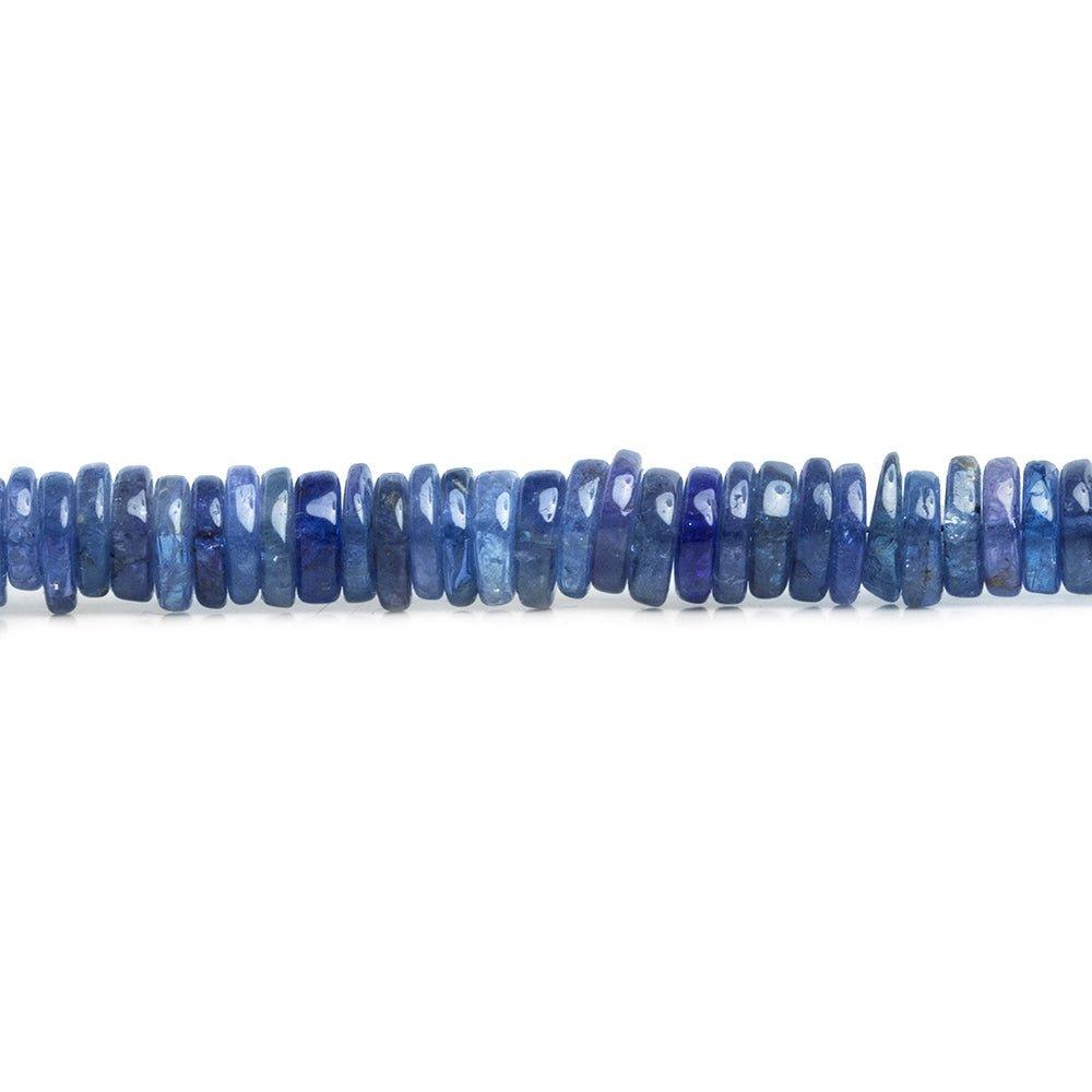 Tanzanite Plain Heishi Beads 14 inch 185 pieces - The Bead Traders