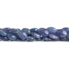 Tanzanite Plain Ovals 16 inch 43 beads - The Bead Traders