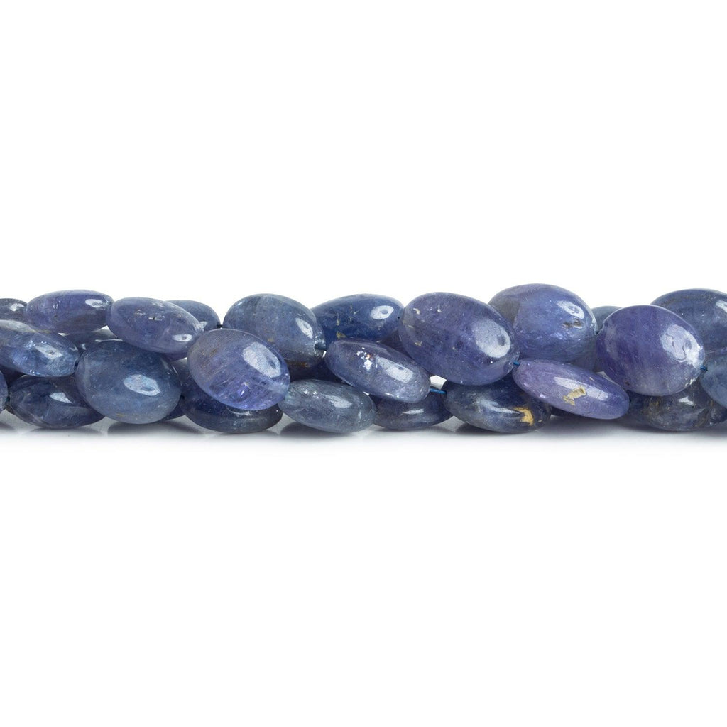 Tanzanite Plain Ovals 16 inch 43 beads - The Bead Traders