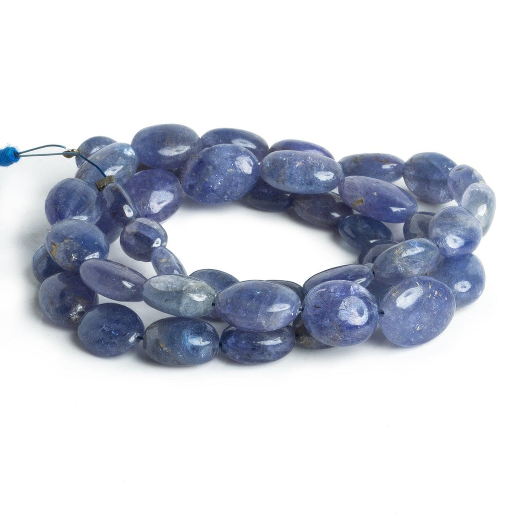 Tanzanite Plain Ovals 16 inch 43 beads - The Bead Traders