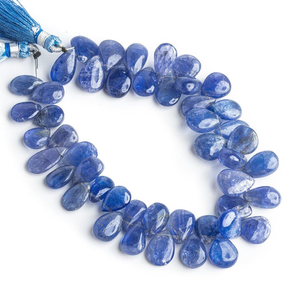 Tanzanite Plain Pear Beads 8 inch 45 pieces - The Bead Traders