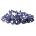 Tanzanite Plain Pear Beads A Quality 8.25 inch 62 pieces - The Bead Traders