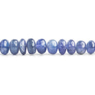 Tanzanite Plain Rondelle Beads 16 inch 105 pieces - The Bead Traders