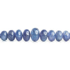 Tanzanite Plain Rondelle Beads 18 inch 110 pieces - The Bead Traders