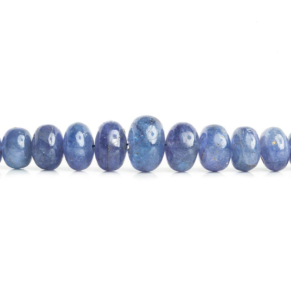 Tanzanite Plain Rondelle Beads 18 inch 110 pieces - The Bead Traders