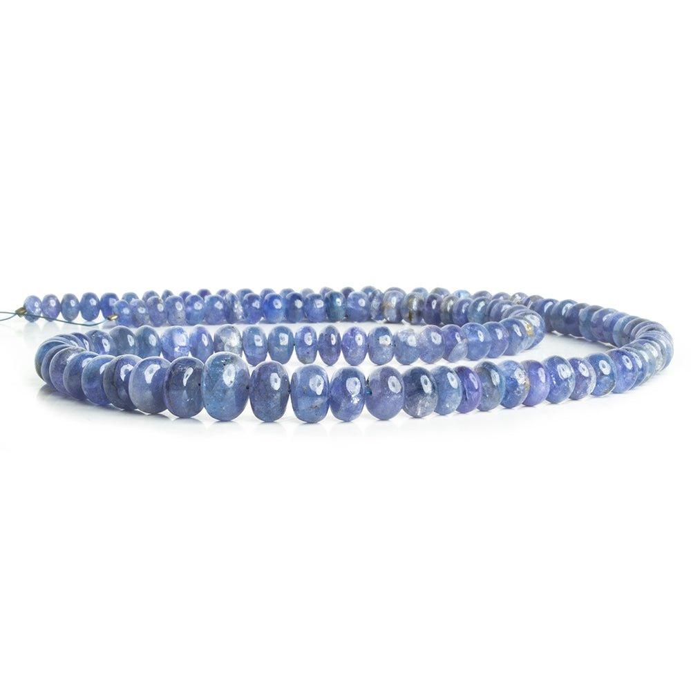 Tanzanite Plain Rondelle Beads 18 inch 110 pieces - The Bead Traders