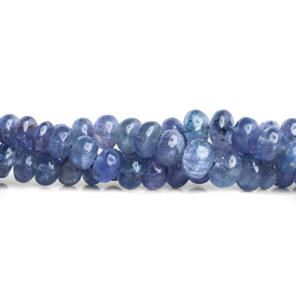 Tanzanite Plain Rondelle Beads 18 inch 120 pieces - The Bead Traders