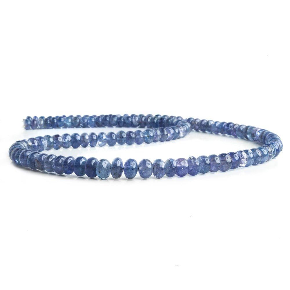 Tanzanite Plain Rondelle Beads 18 inch 120 pieces - The Bead Traders