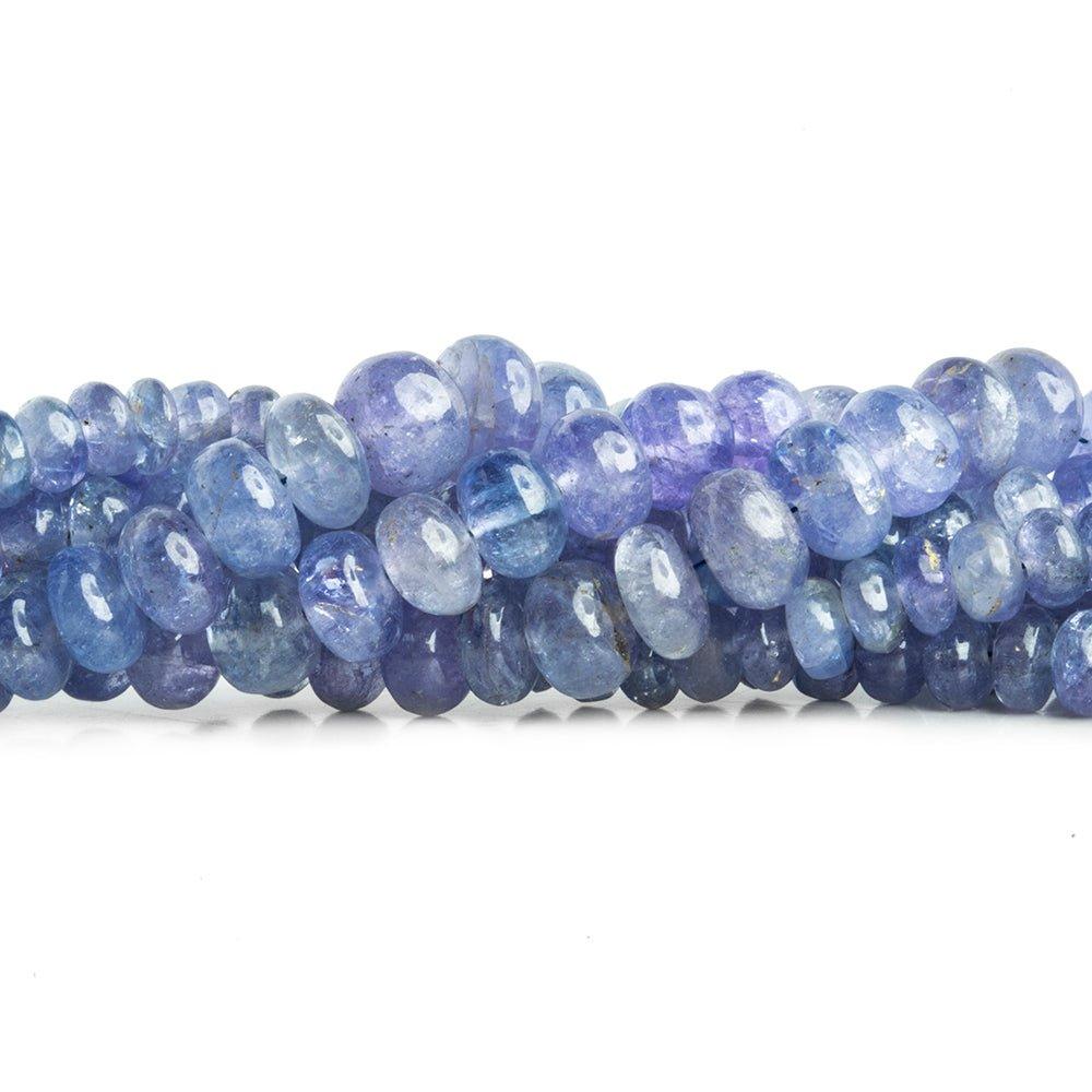 Tanzanite Plain Rondelle Beads 18 inch 120 pieces - The Bead Traders